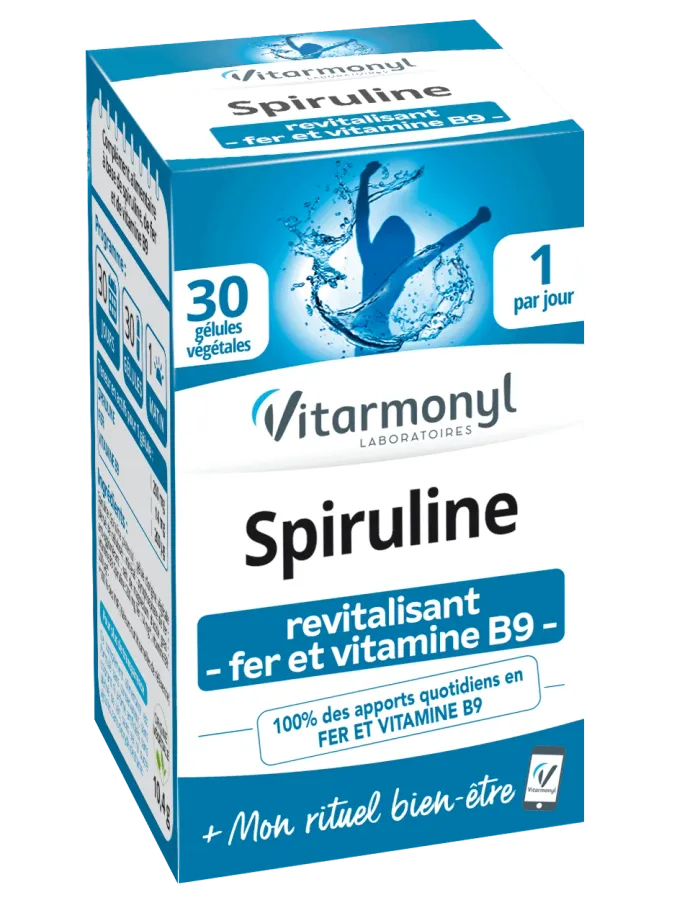 Vitarmonyl Spiruline – Fer – Vitamine B9