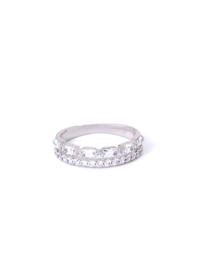 Bague Élégance Double Rang 7