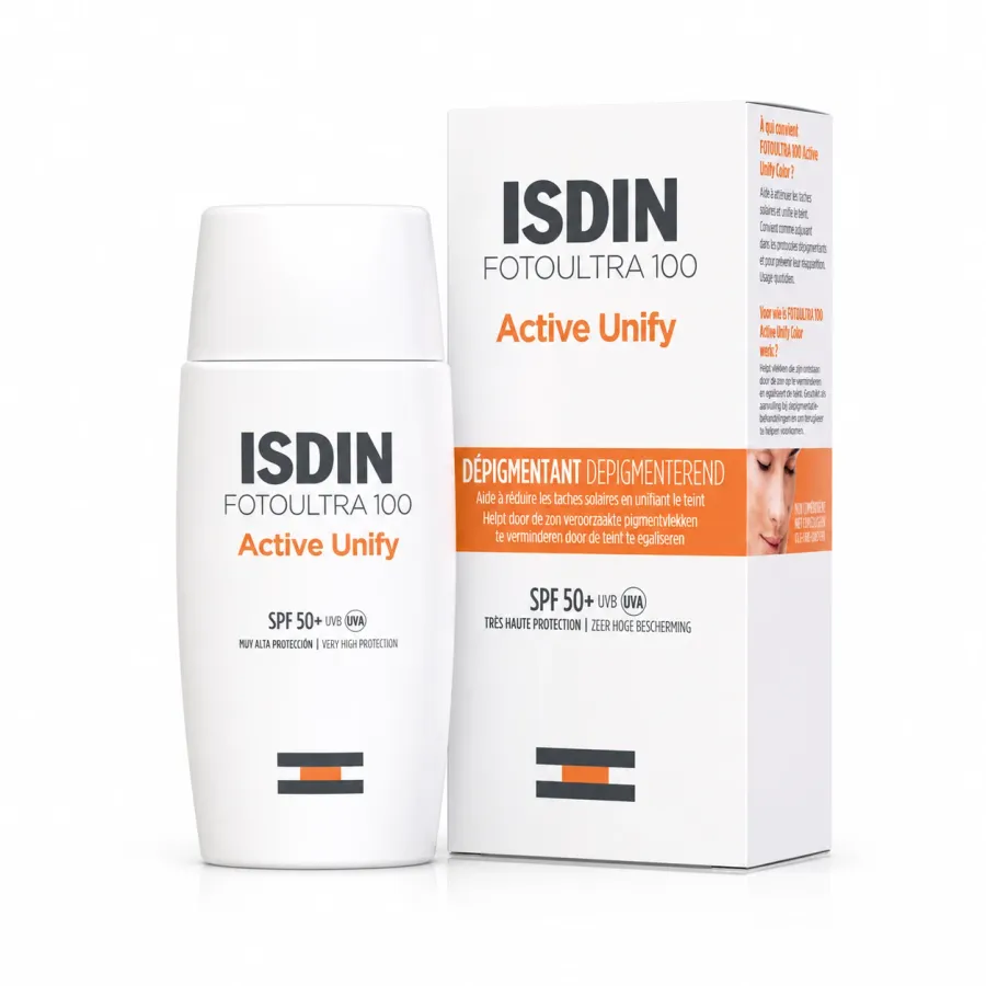 Isdin Fotoultra 100 Activ Unify Dépigmentant Invisible SPF 50+ 50ML