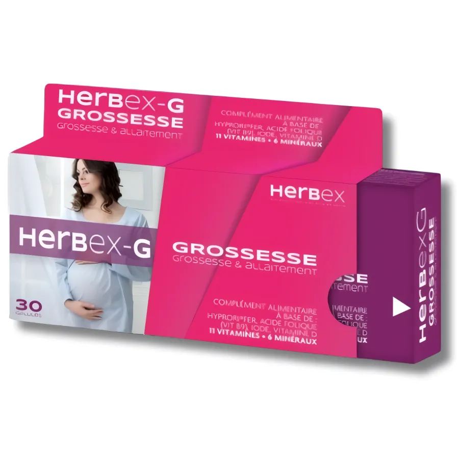 HERBEX G - GROSSESSE ALLAITEMENT 30 GELULES