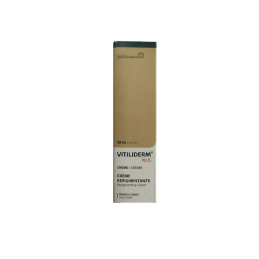 Vitiliderm Plus Crème Repigmentante Visage et Coprs 50 mL