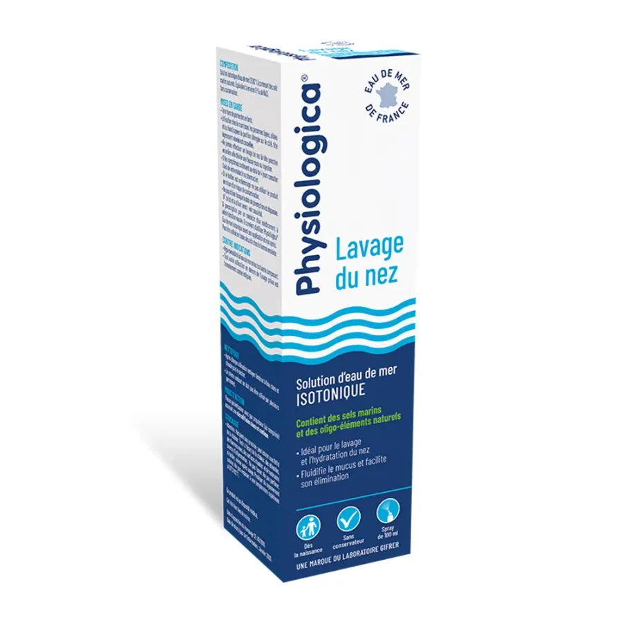 Gifrer Physiologica Solution d’Eau de Mer Isotonique 100mL