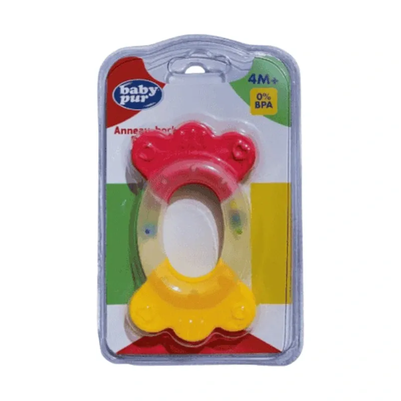 Baby Pur Anneau Dentition Hochet Papillon 4M+