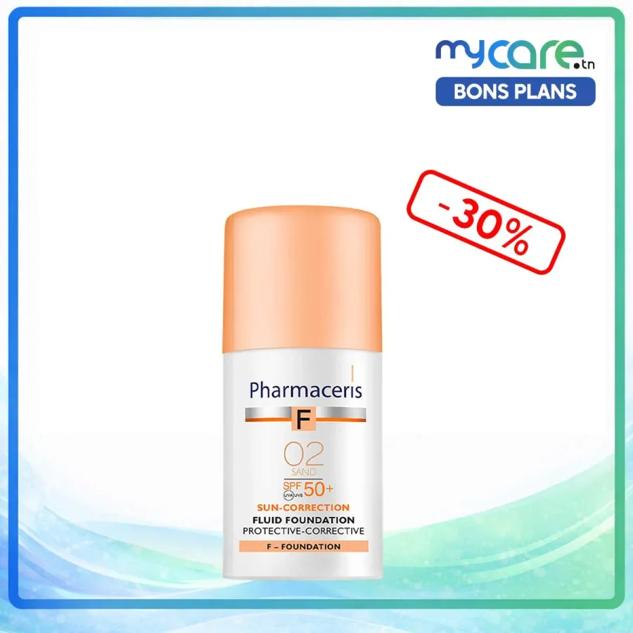 Pharmaceris Foundation - Ecran solaire teinté - spf50+ - Sand 02 - 30ml