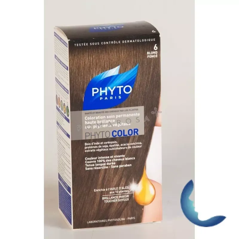 Phyto Phytocolor Couleur Soin 6 Blond Foncé, 1 Kit