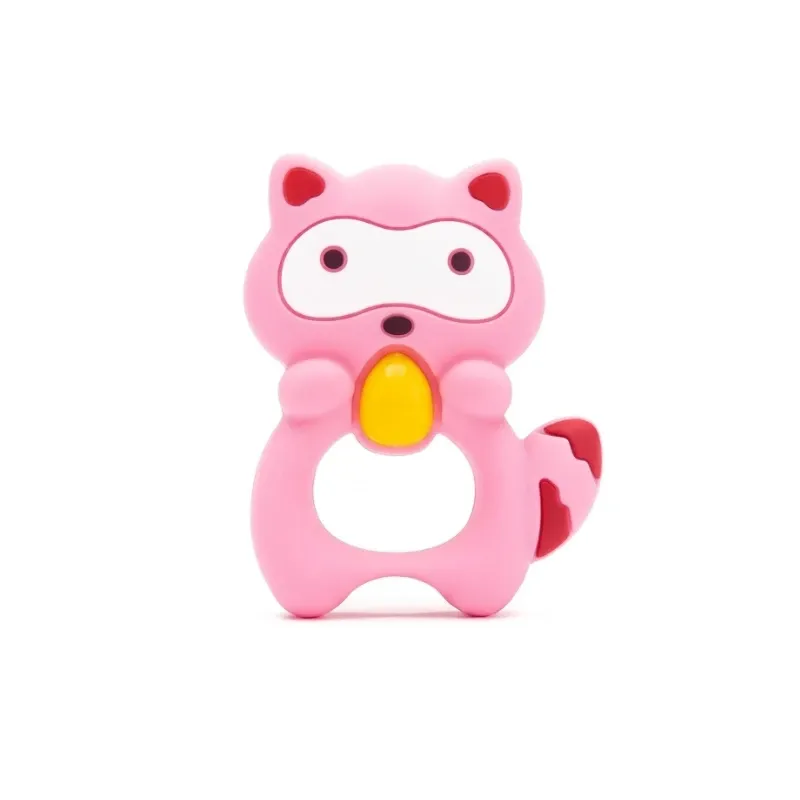 Baby Pur Anneau de Dentition Racoon Ref 75816 Rose