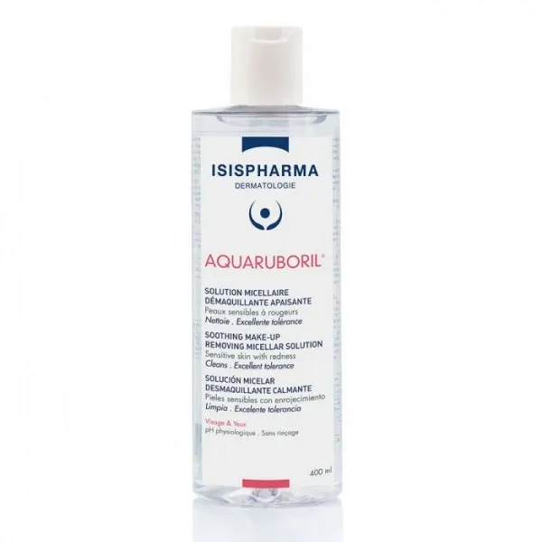 Isispharma Aquaruboril Solution Micellaire Démaquillante 400 mL
