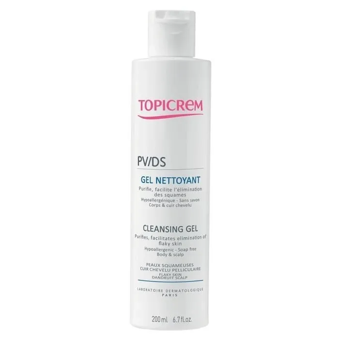 Gel nettoyant corps et cheveux - Topicrem PV/DS - 200ml