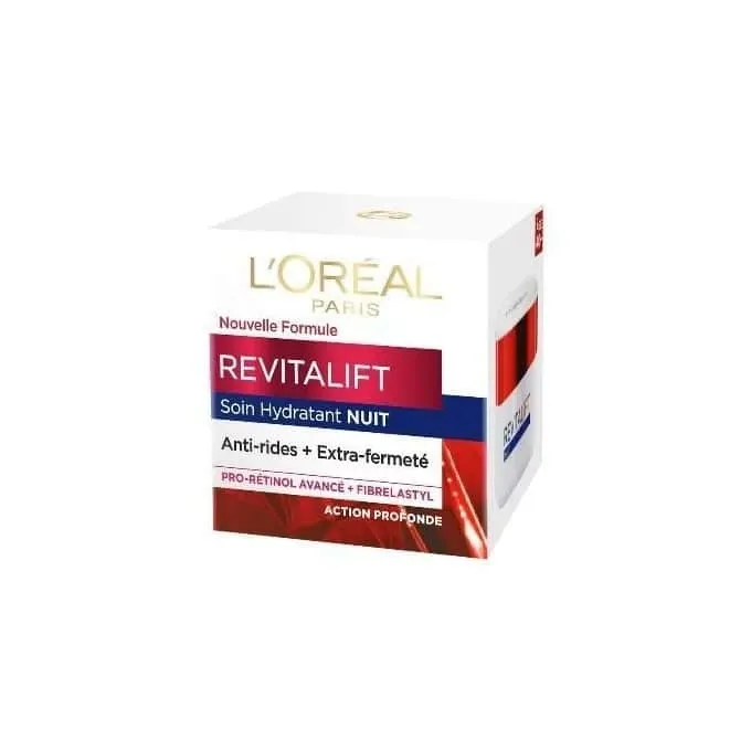 l’oreal revitalift creme soin hydratant nuit anti-rides + extra fermeté 50ml