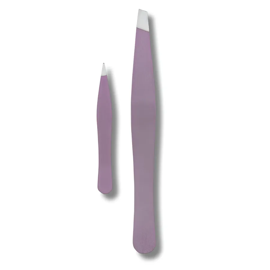 TITANIA - SET PINCES À ÉPILER: PINCE À ÉPILER INCLINÉE + MINI PINCE À ÉCHARDE 1072/LI B