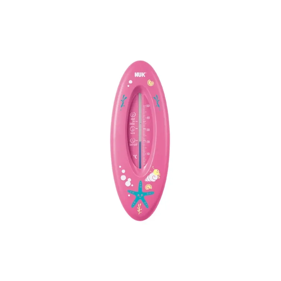 NUK Thermomètre de Bain pour Bébé Rose