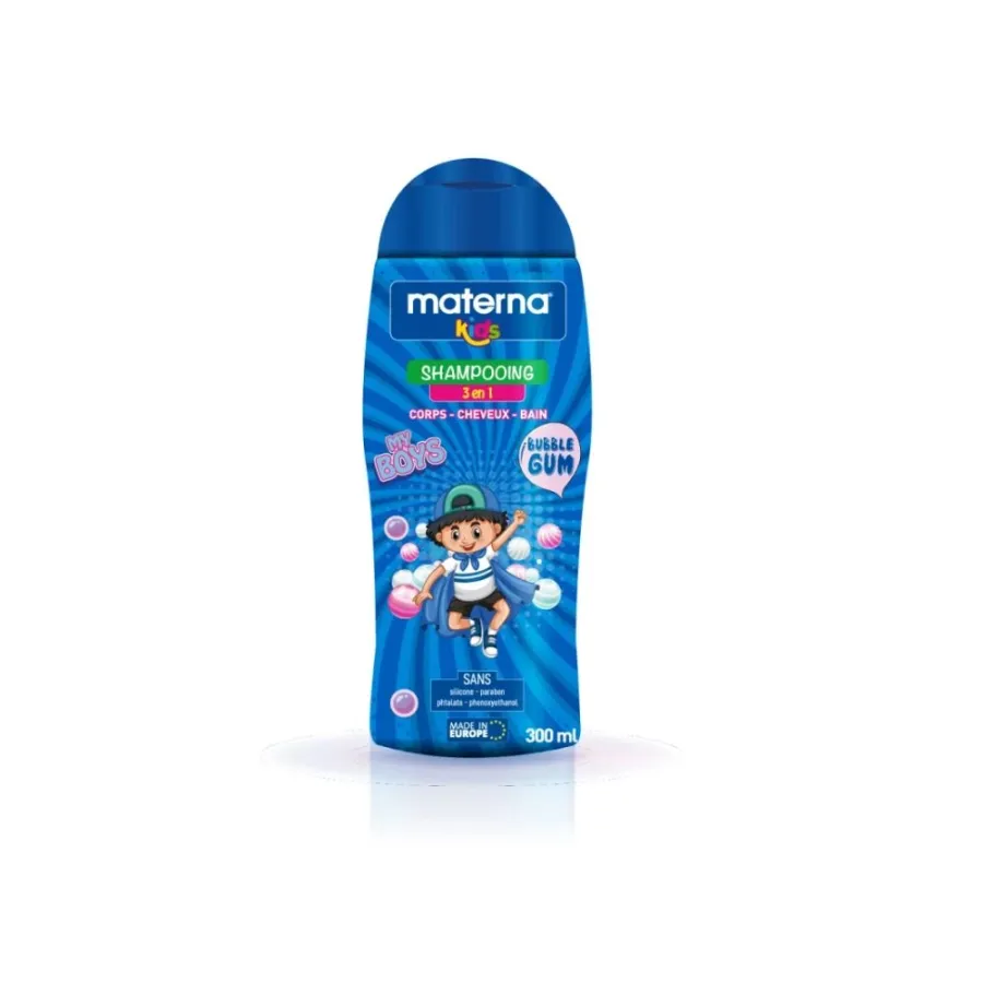 Materna Shampooing 3en1 Kids Bubble GUM 300 mL