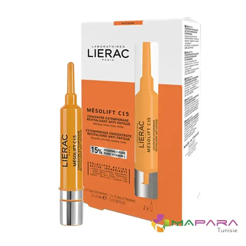 LIERAC Mesolift C15 Concentré Extemporané 2×15 ml