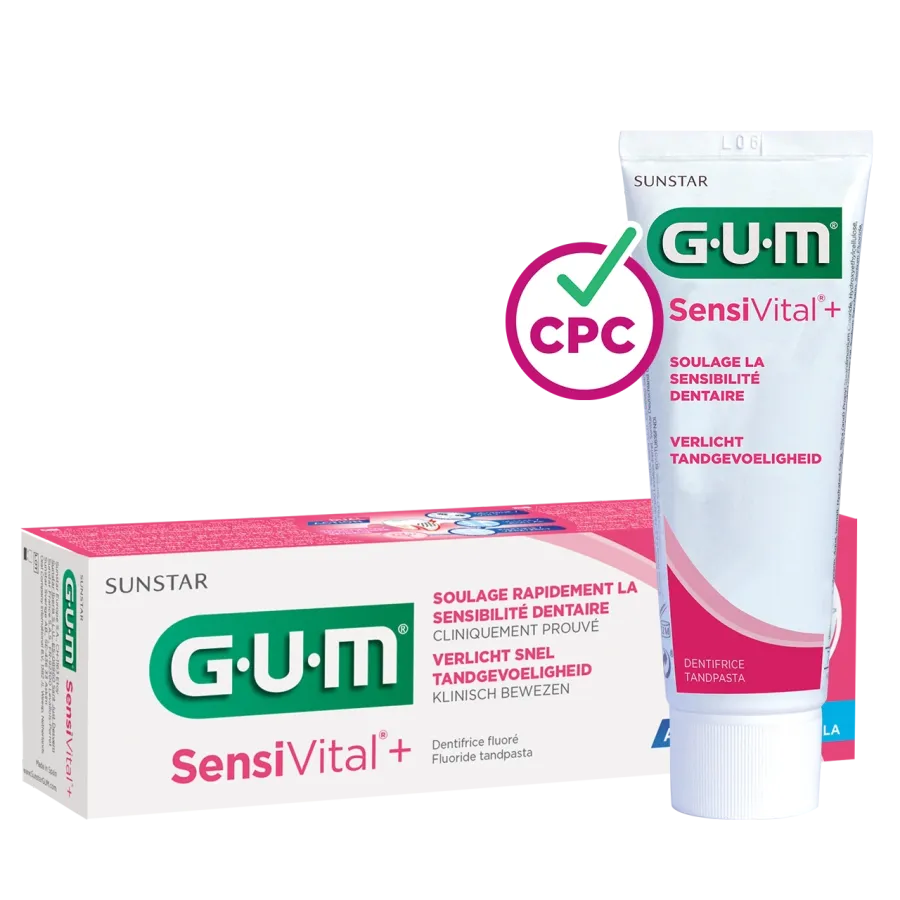 GUM Sensivital+ Dentifrice Fluoré 75ml