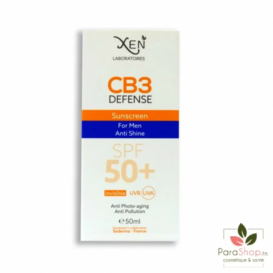 XEN CB3 DEFENCE ECRAN SOLAIRE HOMME 50ML