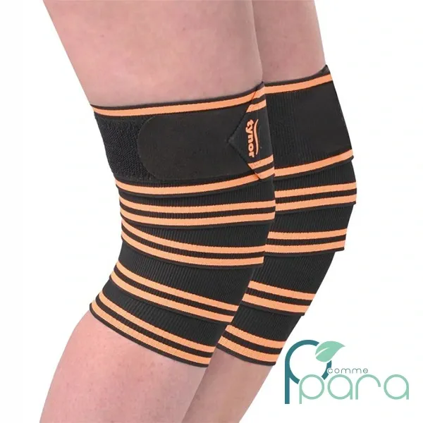 TYNOR Sport Genouillère Haltérophile Orange(Paire)
