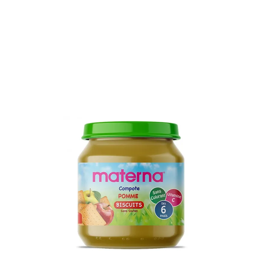 Materna - Compote pomme-biscuit - 130gr