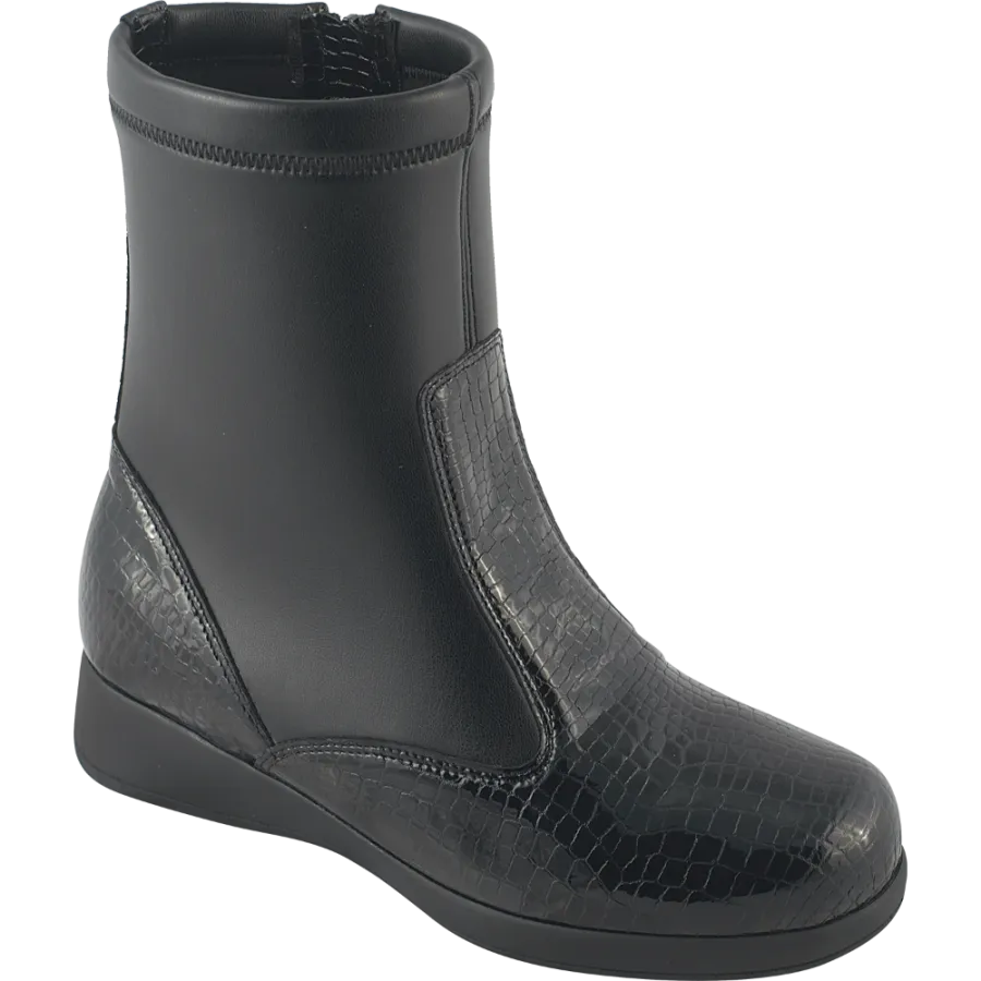 Boots femme Ron H noir