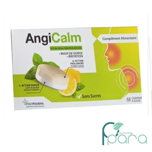 ANGICALM Citron,16 Comprimés