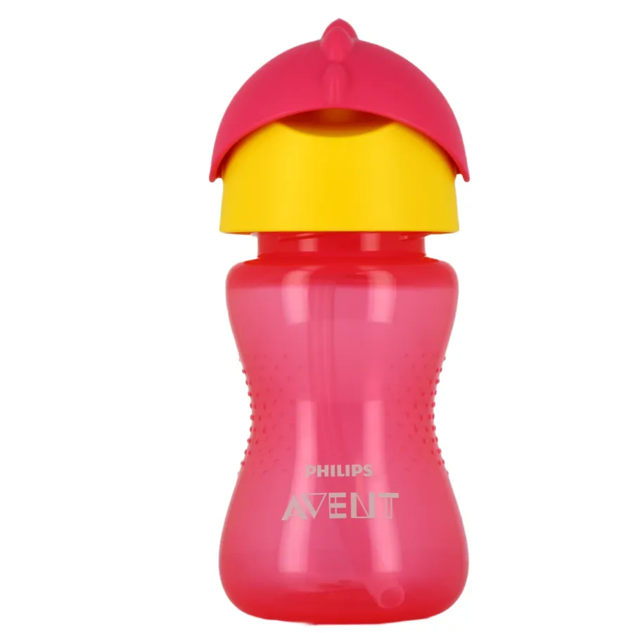 Avent Tasse à Paille Courbée 300ml Rose