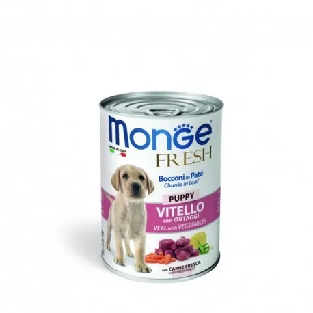 BOITE MONGE PUPPY VEAU 400 GR
