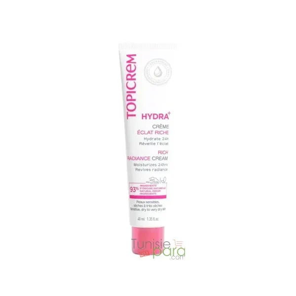 Topicrem Hydra+ Creme Hydratante Riche 40ml (DATE EXP 01/2027)