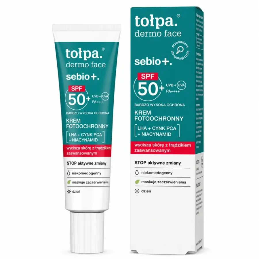TOLPA Dermo Face Sebio+ Crème Photo Protectrice SPF50 40mL