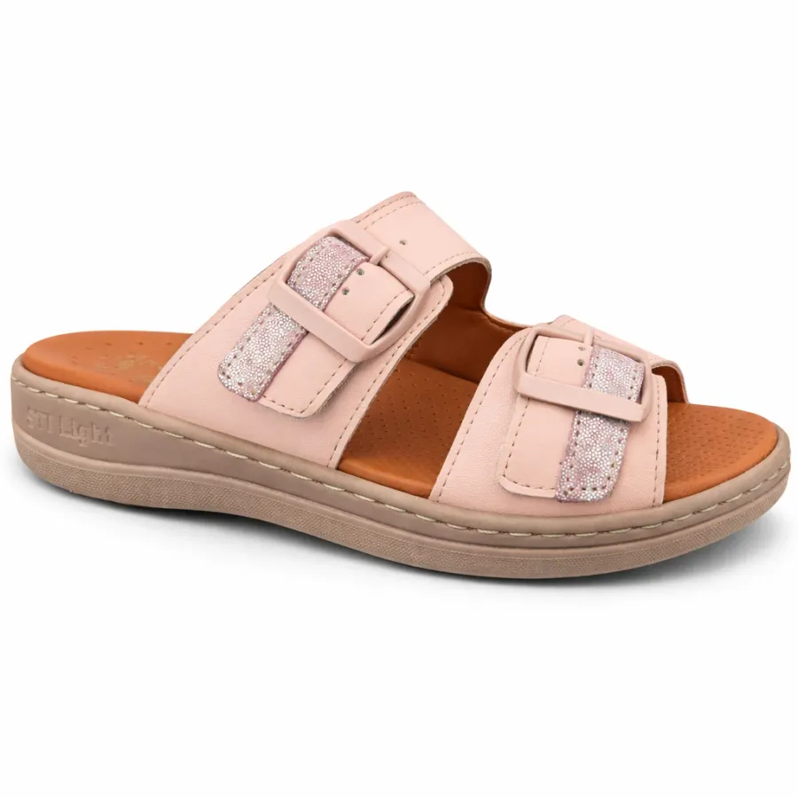 STILIGHT - CLAQUETTES ORTHOPEDIQUES SAUMON BRILLANT C