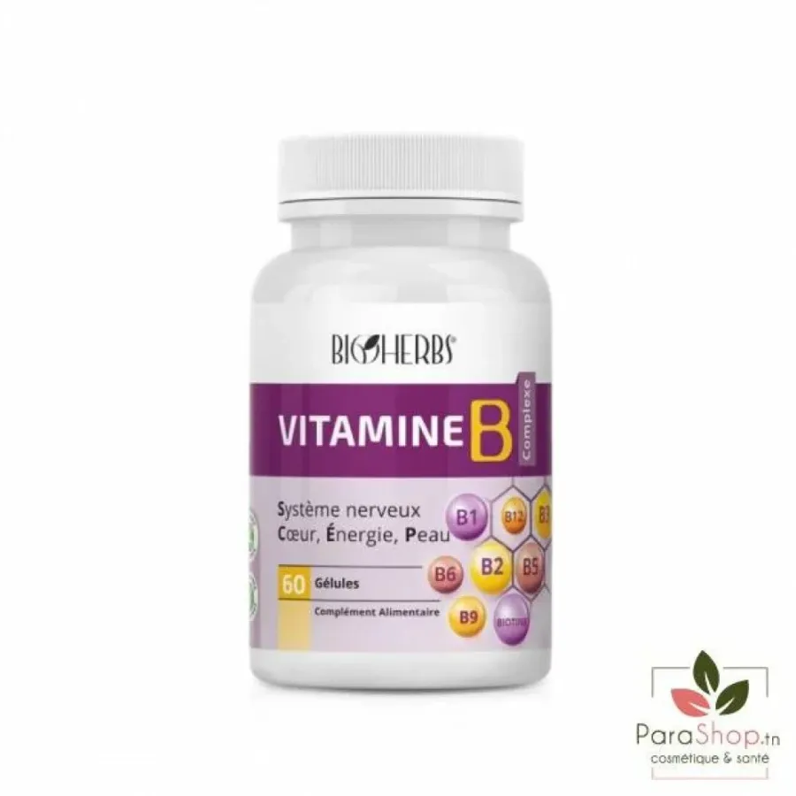 BIOHERBS VITAMINE B COMPLEX 60 GELULES