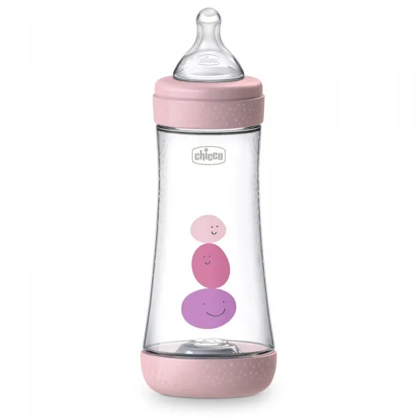 CHICCO Biberon Perfect 5 300mL 4M+ Rose