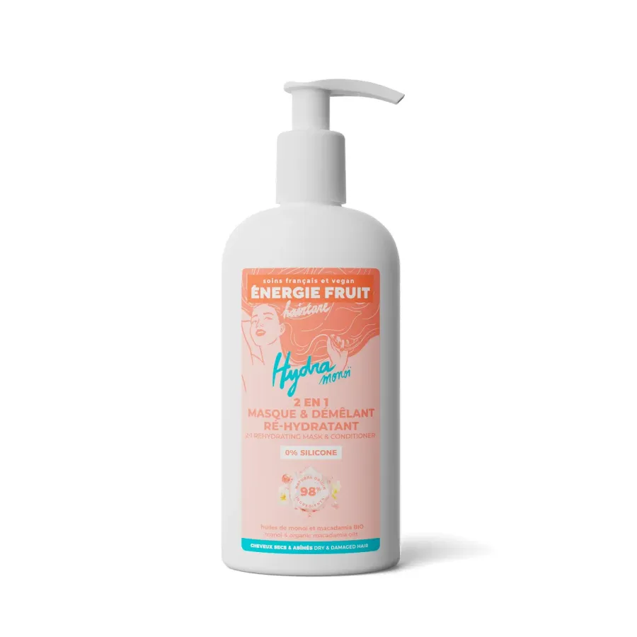 Energie Fruit 2en1 Masque Démêlant Hydratant à l’Huile de Monoï et Macadamia 300ml
