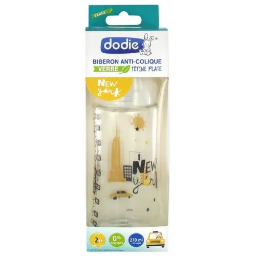 Dodie Biberon Verre Anti Colique Modèle NEW YORK 270 mL