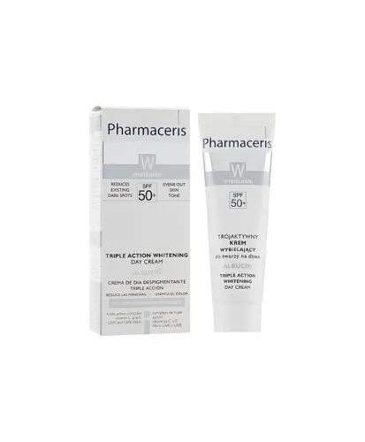 PHARMACERIS W Triple Action Crème de jour éclaircissante SPF50+ 30 ml