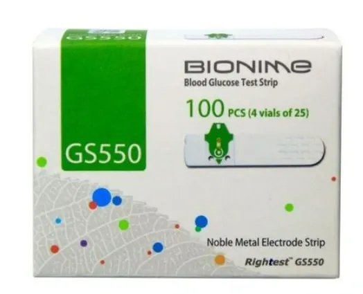 Bandelettes Bionime GM550 (Boite 100)
