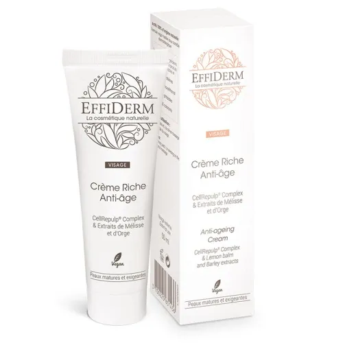 Effiderm Crème Riche Anti-Âge, 50 mL
