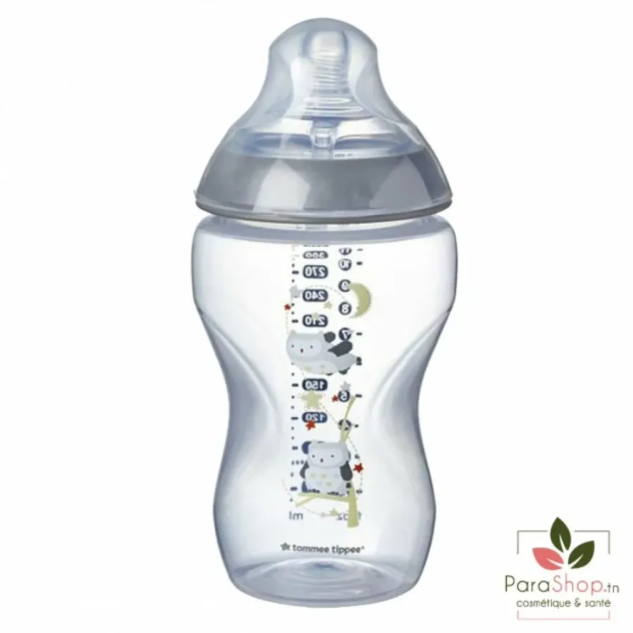 TOMMEE TIPPEE CLOSER TO NATURE BIBERON 340ML - Hibou Gris
