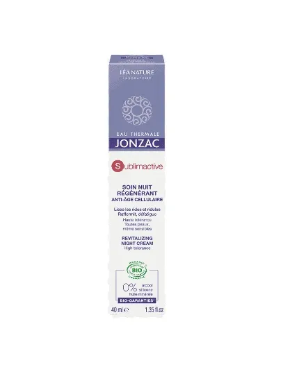 JONZAC Sublimactive soin nuit régénérante Anti-âge cellulaire 40ml