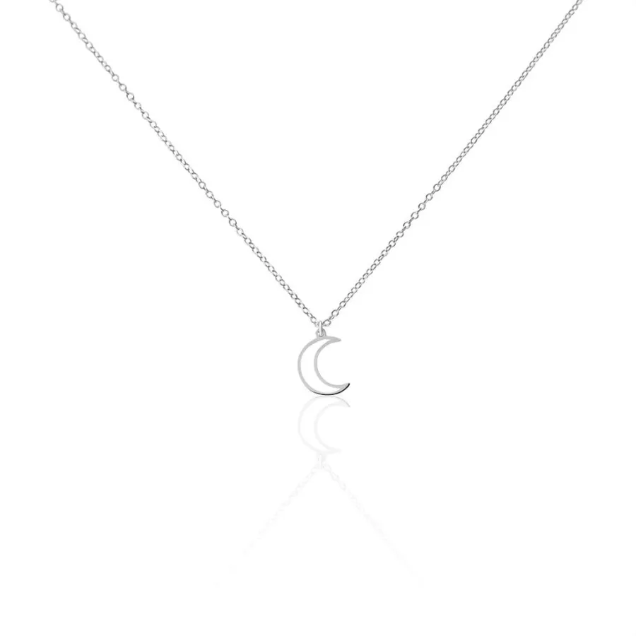 Collier Lune Argentée