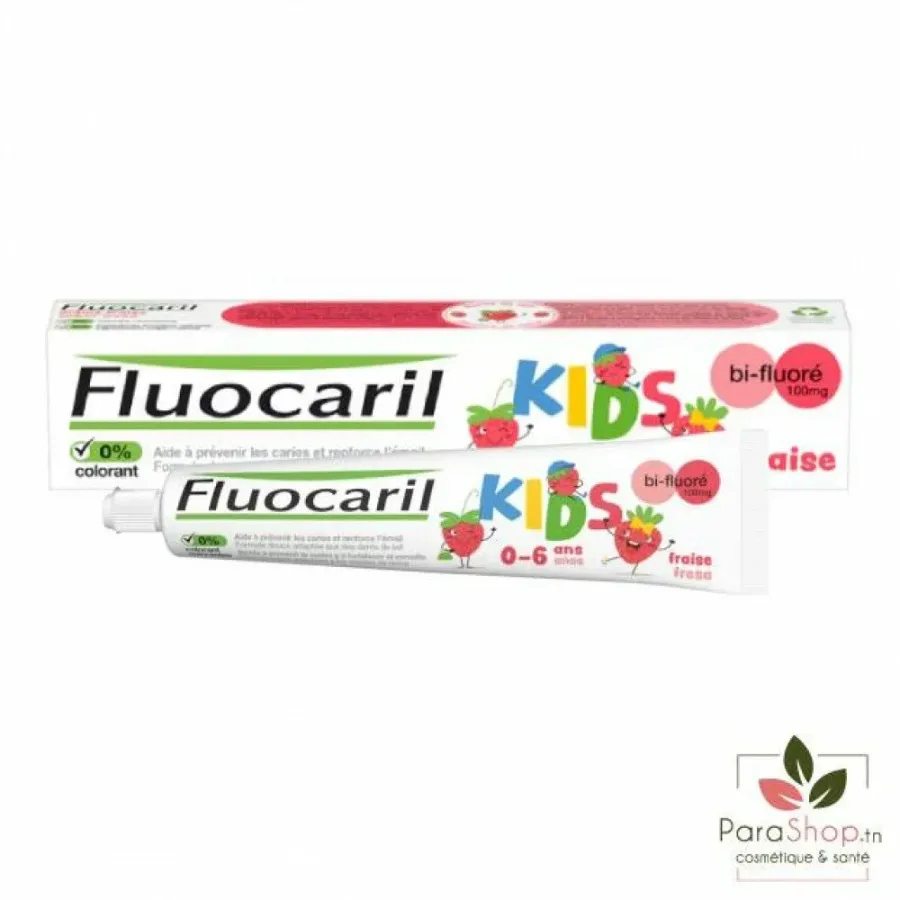FLUOCARIL DENTEFRICE KIDS FRAISE 0-6 ANS 75ML