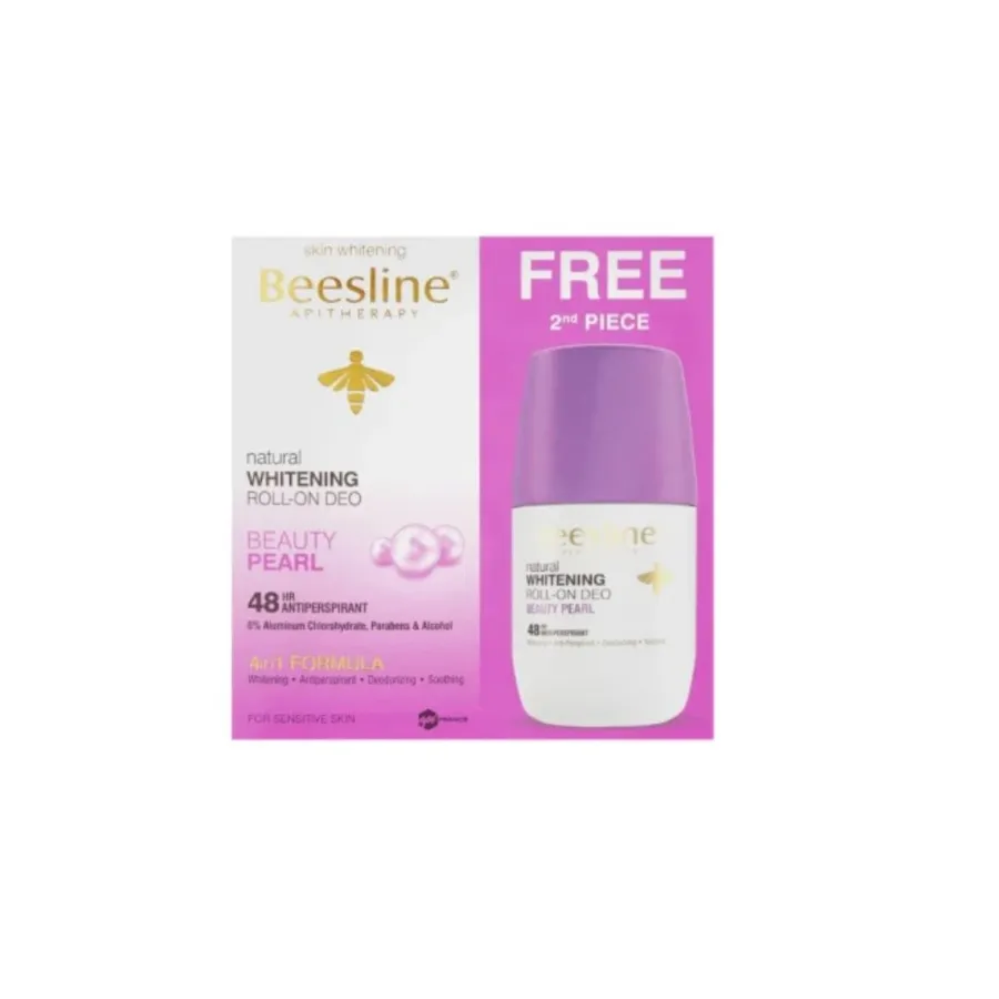 BEESLINE DEO ECLAIR BEAUTY PEARL ROLL-ON 50ML LOT2 1+1 FREE