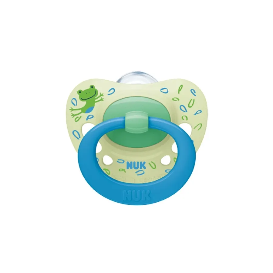 NUK Sucette Signature avec Boite 18-36 Mois Signature Vert
