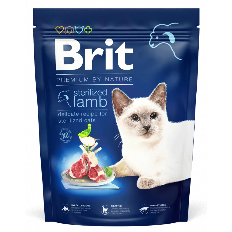 BRIT PREMIUM BY NATURE POUR CHAT STERILISE,1.5KG