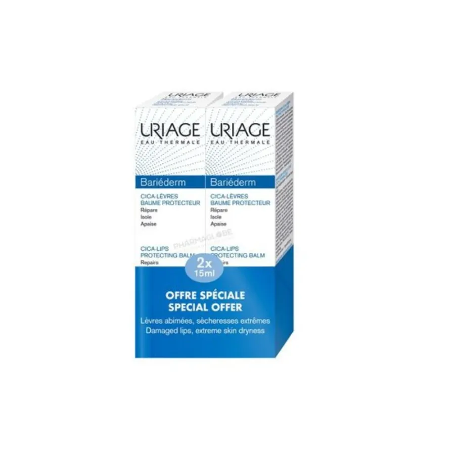 Uriage Bariéderm Cica LEVRES 15ML*2 PROMO