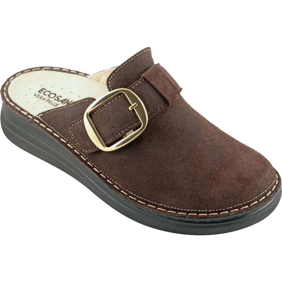Mules femme Loft marron