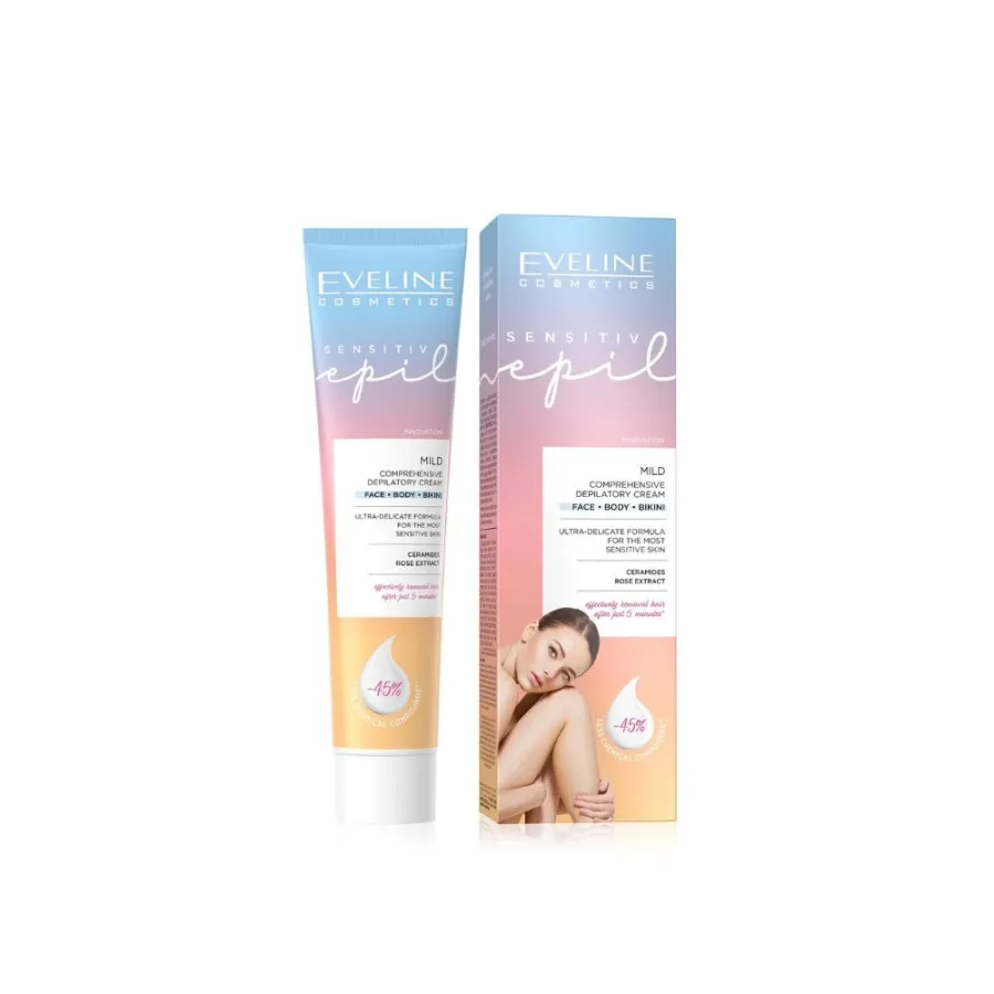 Eveline Sensitive Epil Ultra Delicate Depilatory Cr Face,Body,Bikini