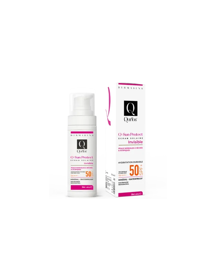 QURIOS Écran Solaire Q-sun protect Peau normale à sèche et atopique Invisible SPF 50