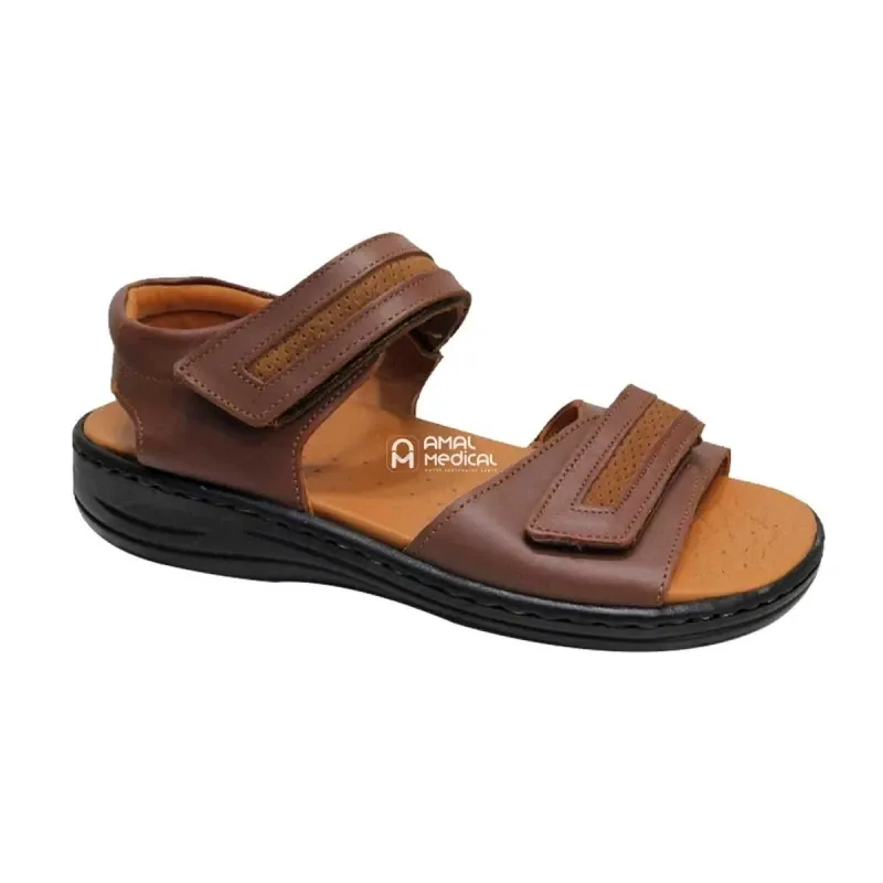 Sti Orthopedic - Sandale Orthopédique Homme – Light 024 - Caramel Dain