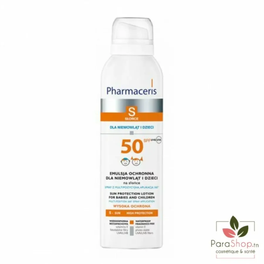 PHARMACERIS S SPRAY Bebes Enfants SPF50 150ML
