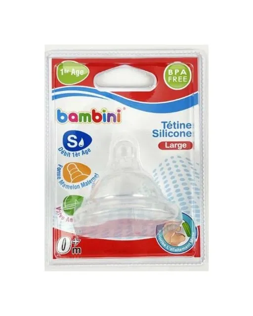 BAMBINI TETINE SILICONE LARGE 1ER AGE – 415