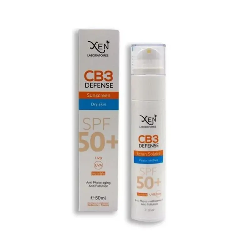XEN CB3 Defence Ecran Solaire Peaux Normales à Sèches 50 mL